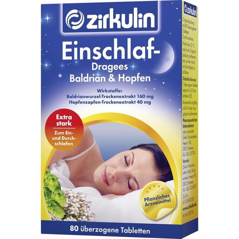 ZIRKULIN Einschlaf Dragees Baldrian+Hopfen