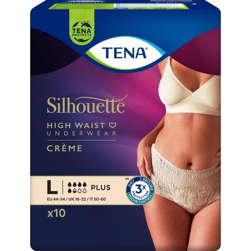 TENA SILHOUETTE Plus L creme Inkontinenz Pants