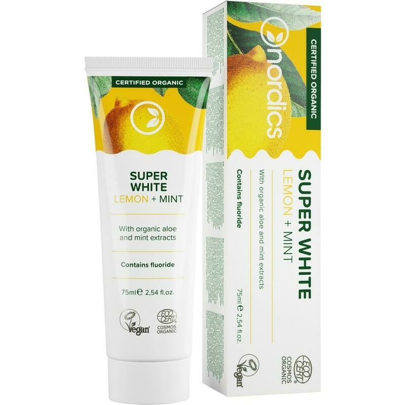 BIO ZAHNPASTA whitening Zitrone-Minze Nordics