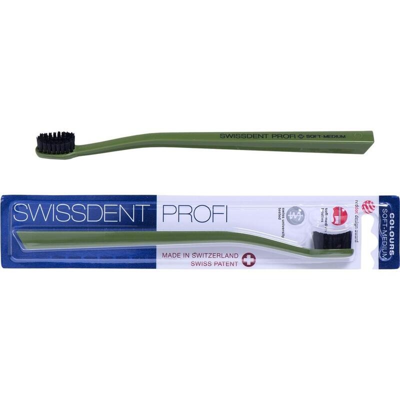 SWISSDENT Colours classic Zahnb.jagdgrün/schwarz